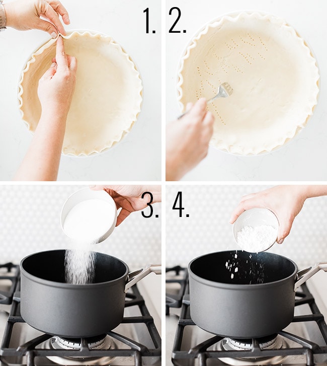How to prepare a banana cream pie.