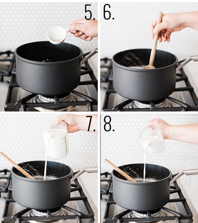 How to make custard.