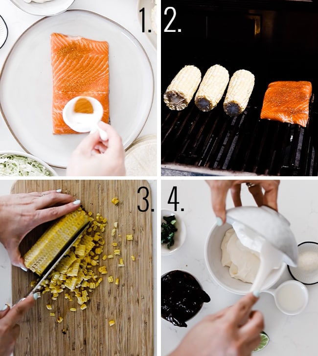 How to prepared blacked salmon.