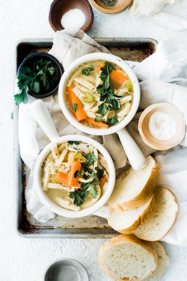 Homemade Chicken Noodle Soup Recipe | Oh So Delicioso