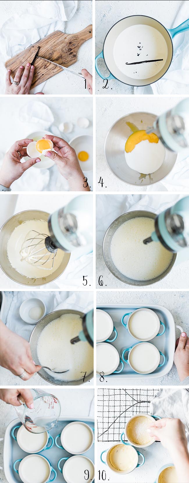 Vanilla Creme Brûlée process