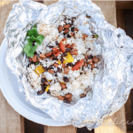 Mexican Bean and Rice Tinfoil Dinner