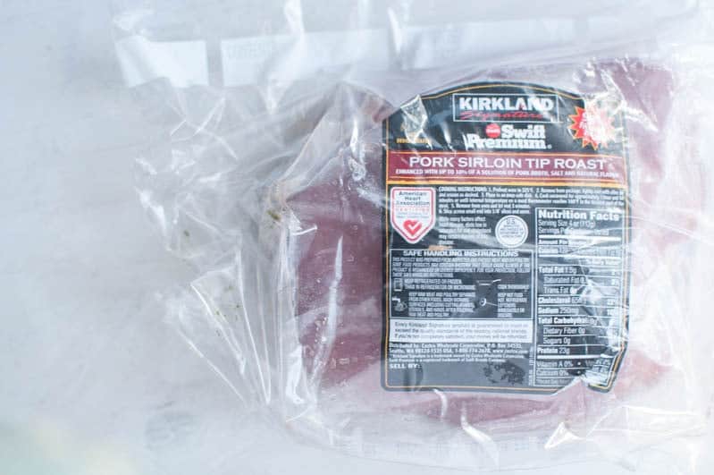 Kirkland pork sirloin roast in package