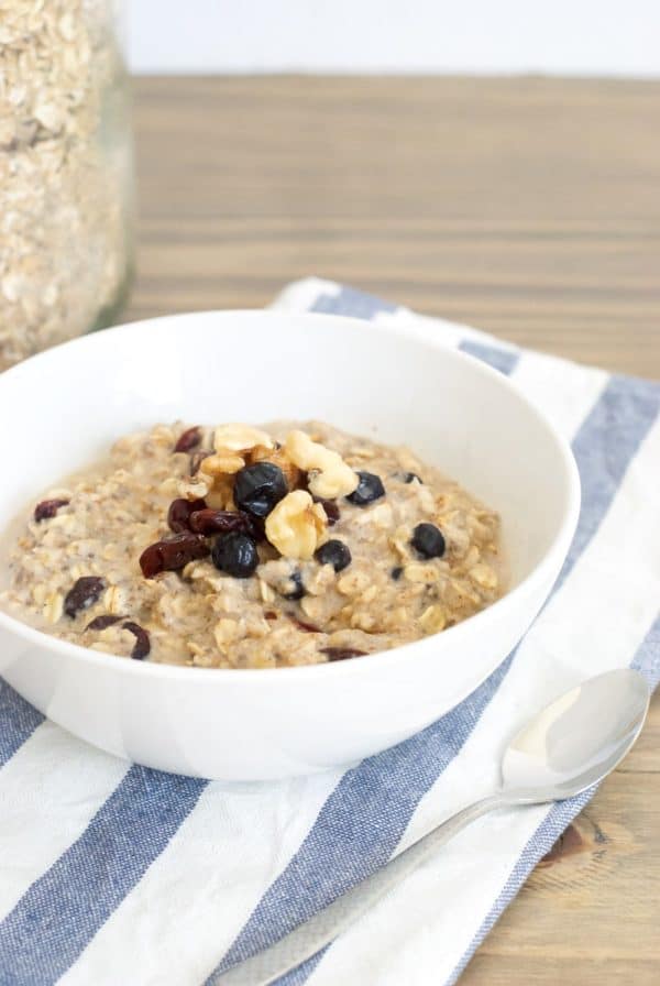 Cranberry, Almond, and Walnut Oatmeal Mix Oh So Delicioso