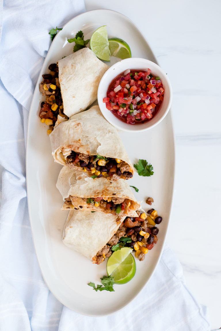 Southwest Turkey Burrito Main Dish Oh So Delicioso