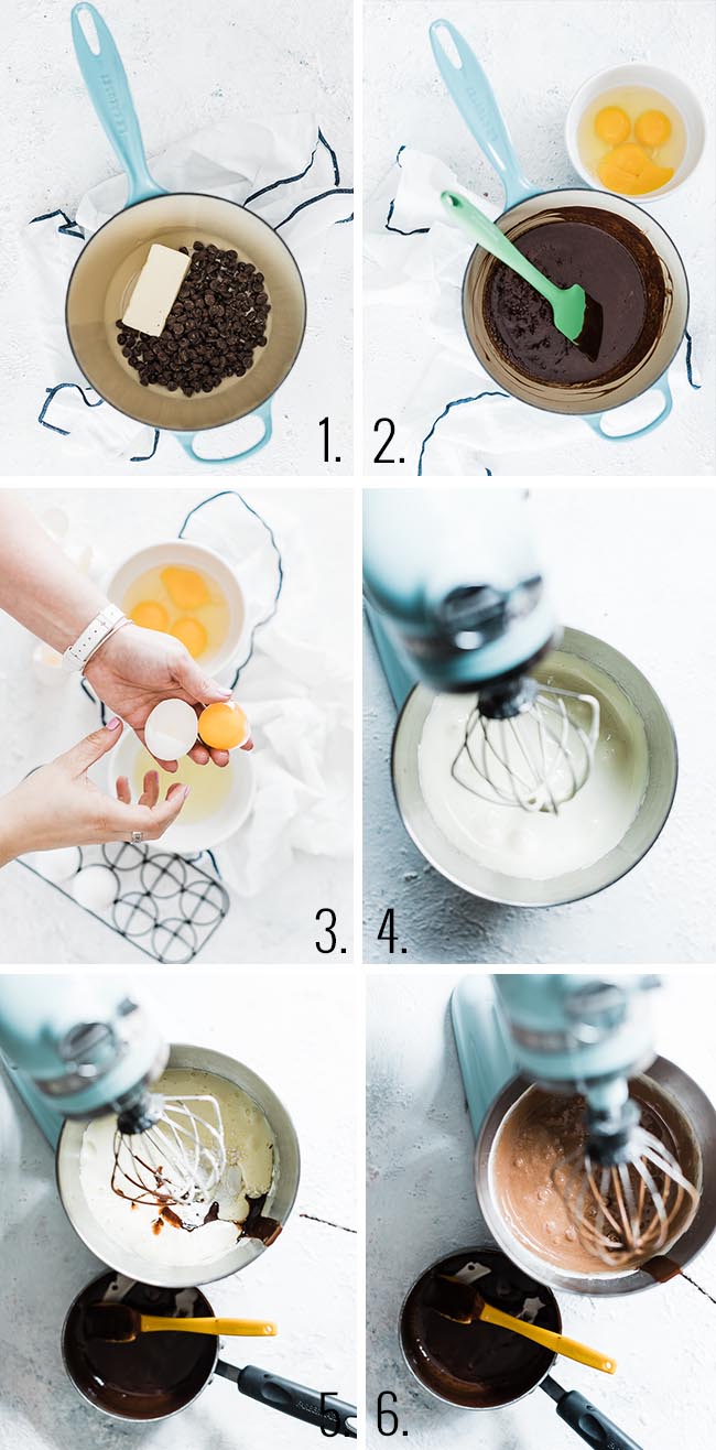 Molten Chocolate Cake Process.