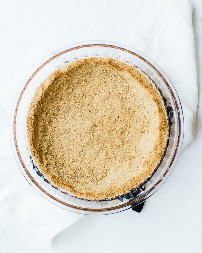 graham cracker crust pressed into pie pan and cooked