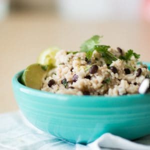 Pressure Cooker Black Beans and Rice | how to make black beans in a pressure cooker | pressure cooker rice recipes | pressure cooker side dishes | homemade rice and beans recipe | how to make rice and beans | easy side dish recipes | recipes using rice and beans || Oh So Delicioso