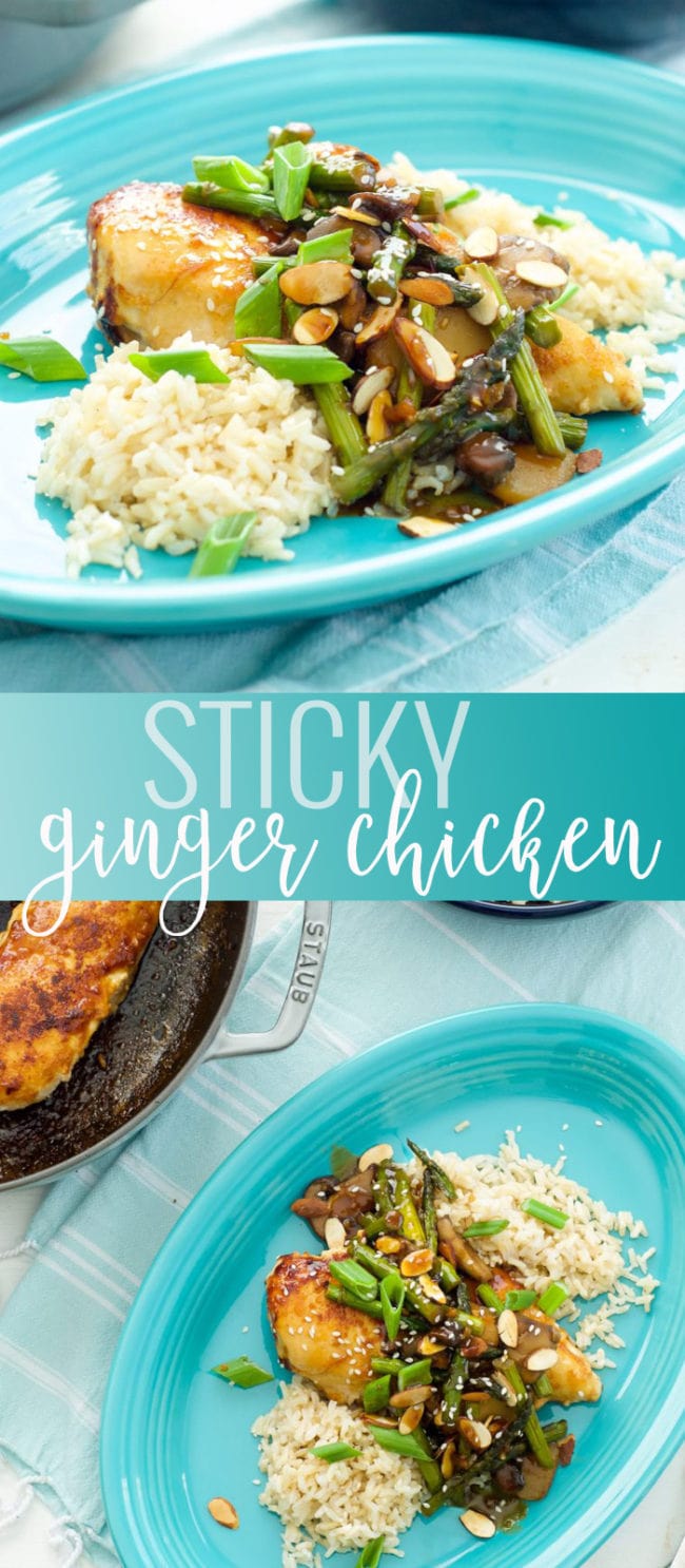 Sticky Ginger Chicken and Veggies - Oh So Delicioso
