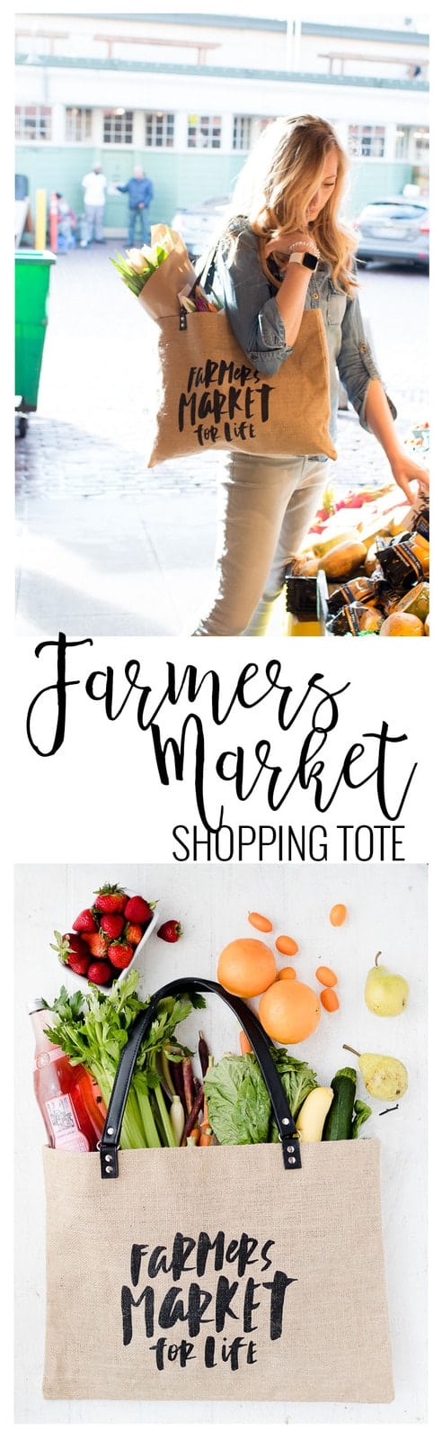 Jute Tote Shopping Bag | Farmers Market for Life Bag | jute totes and bags | high quality jute totes | stylish jute totes | stylish totes | totes for every occasion | stylish shopping bags || Oh So Delicioso