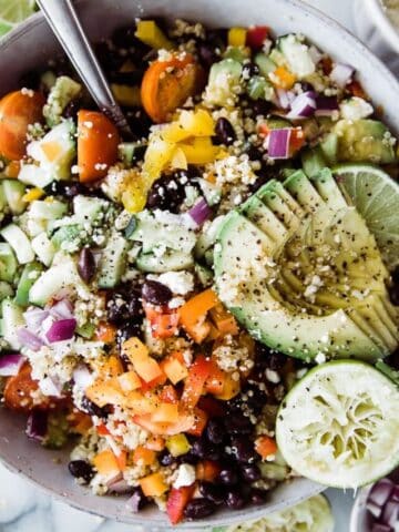Rainbow Quinoa Salad with Black Beans