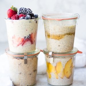 overnight oats 4 different ways
