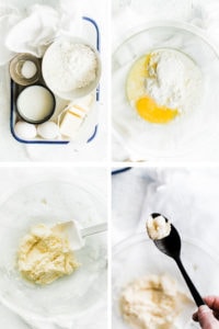 step by step photos for making dumpling dough