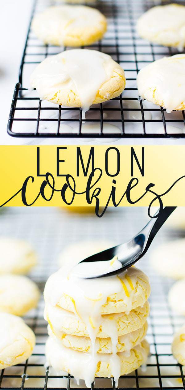 pinterest image for lemon cookies
