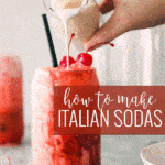 Pinterest image with Italian soda text