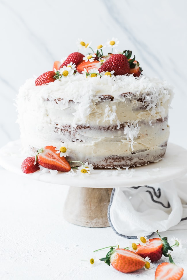 Strawberry Coconut Cake Oh So Delicioso 