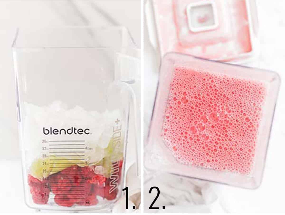 How to make raspberry puree.
