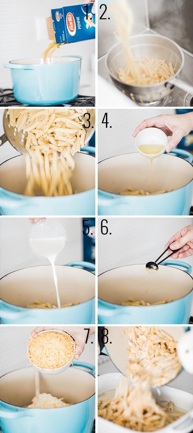 How to make Mac and cheese.