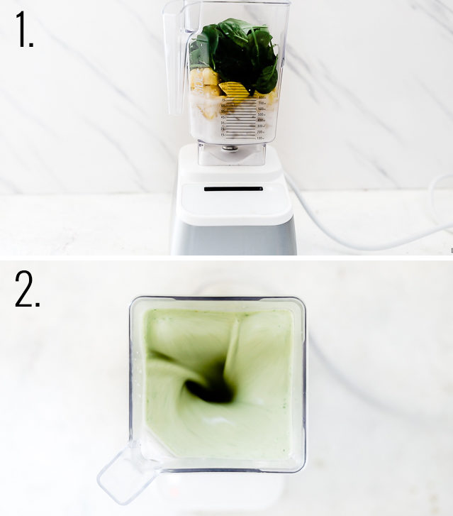 How to make a green smoothie.