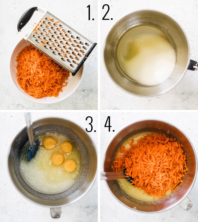 How to make carrot cake.