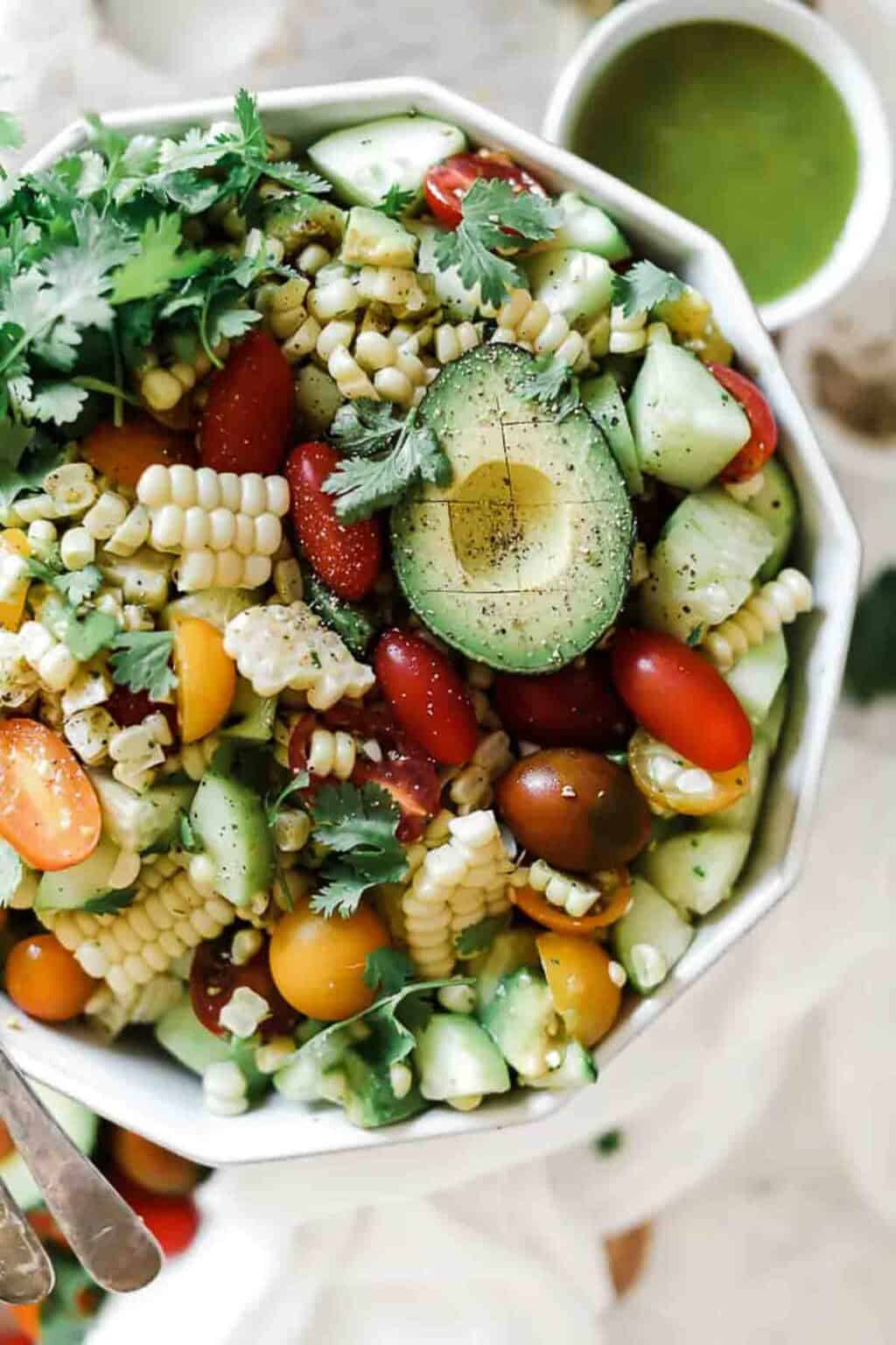 Fresh Summer Corn Salad Recipe - Oh So Delicioso