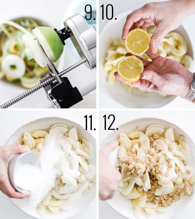 How to make apple pear pie filling.