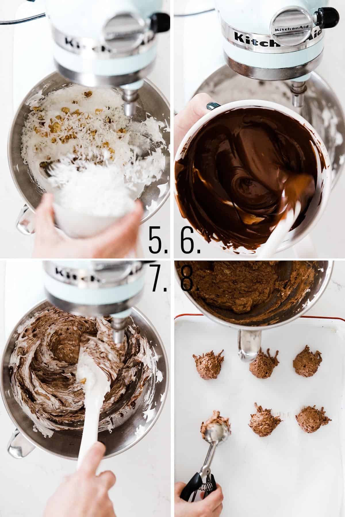 How to make chocolate meringue cookies.