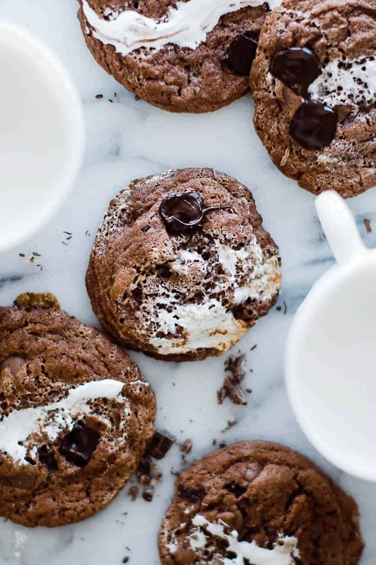 Chocolate Marshmallow Cookies - Sugar Salt Magic