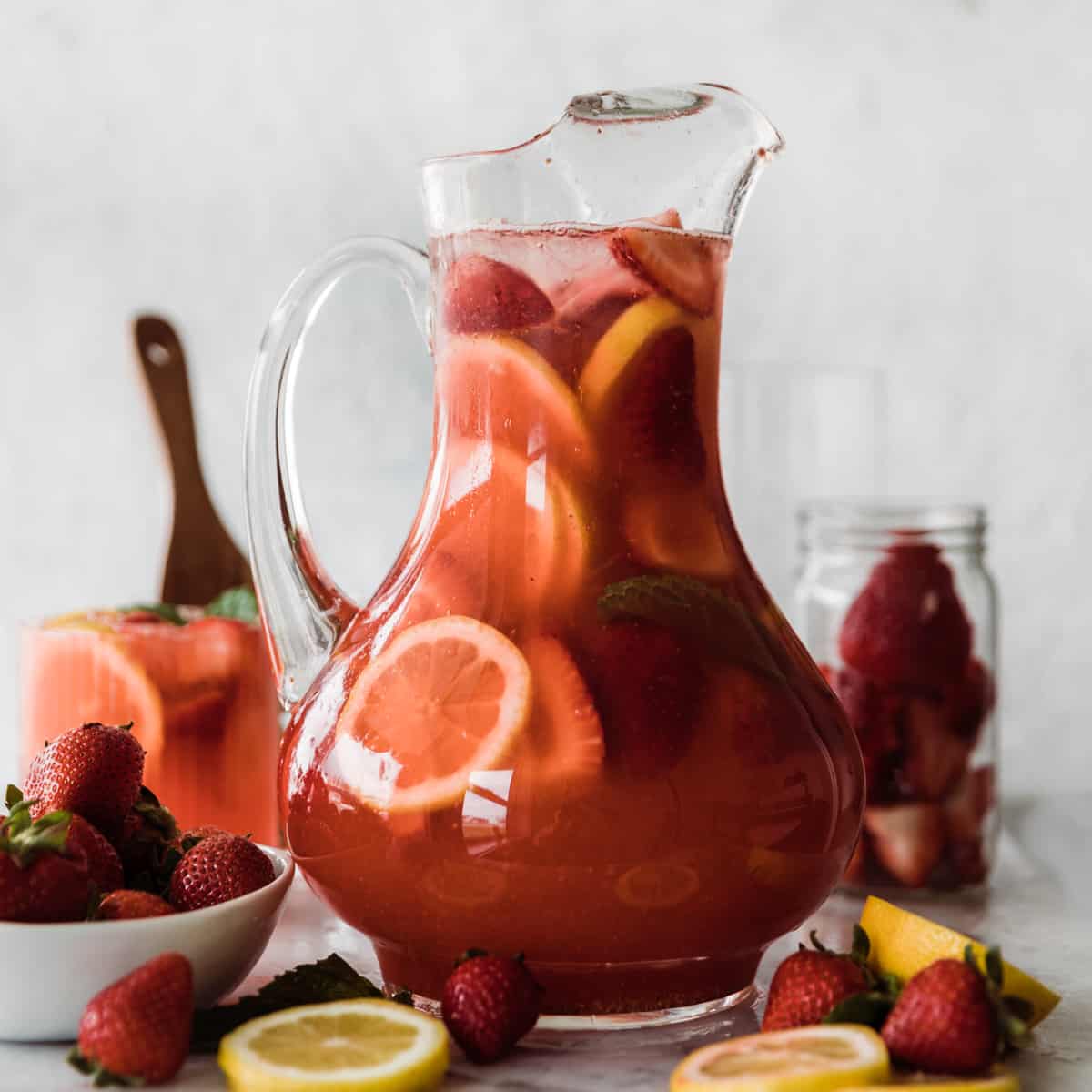 Easy Strawberry Lemonade Recipe - Feeding Your Fam