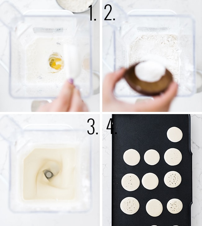 How to make blender pancakes.