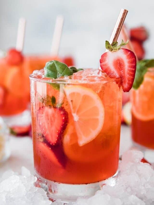 Strawberry Basil Lemonade Recipe + Video • Ciao Florentina