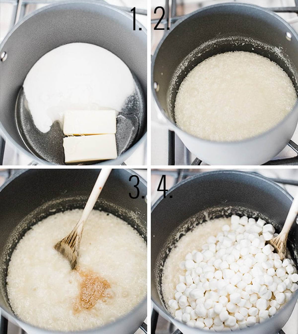 How to make marshmallow popcorn.