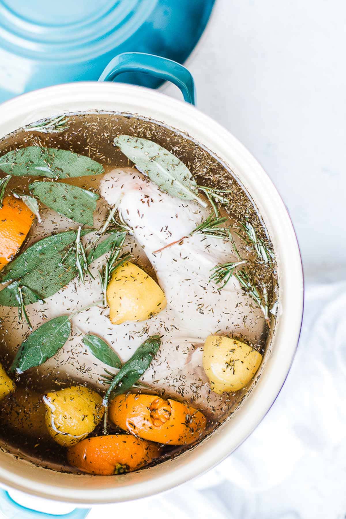 Brined Turkey with Garlic Herb Butter Oh So Delicioso