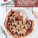 Easy Cherry Pie Pinterest Image
