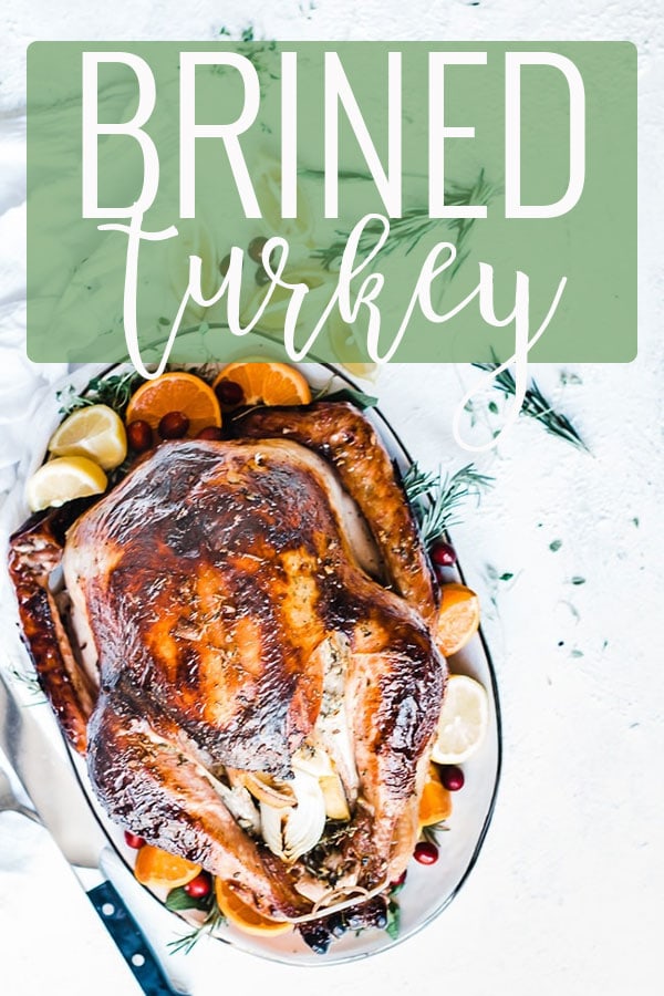 Easy Turkey Brine Recipe with Garlic Herb Butter - Oh So Delicioso