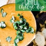 Chili cheese dip pinterest image.