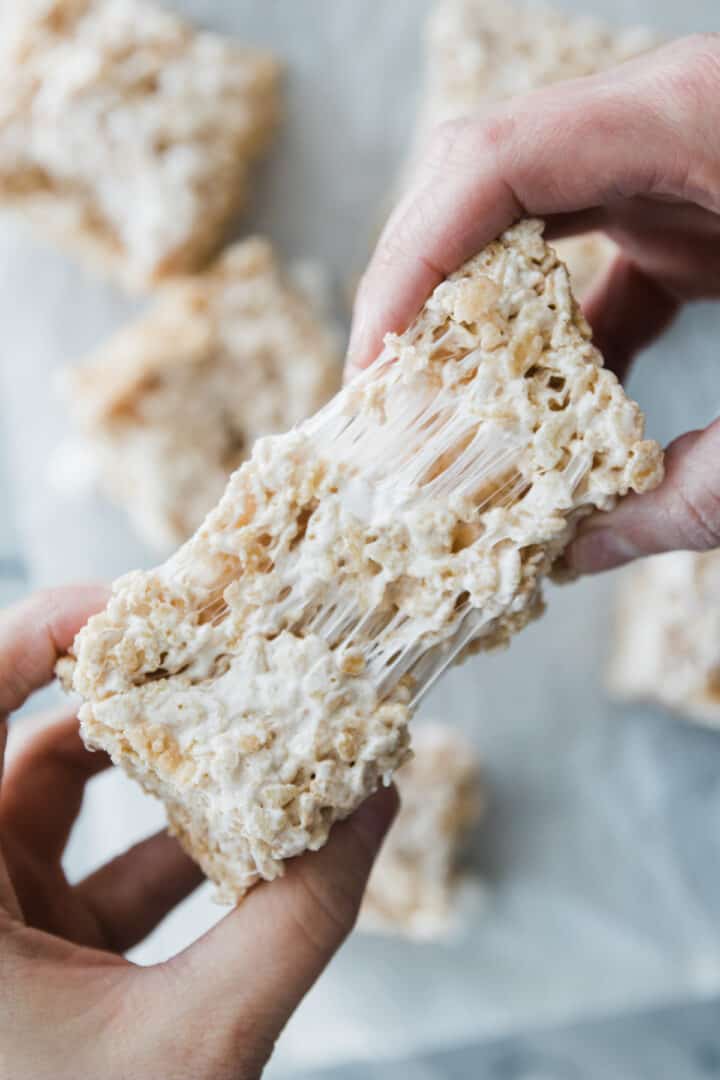 BEST EVER Brown Butter Rice Krispie Treats - Oh So Delicioso