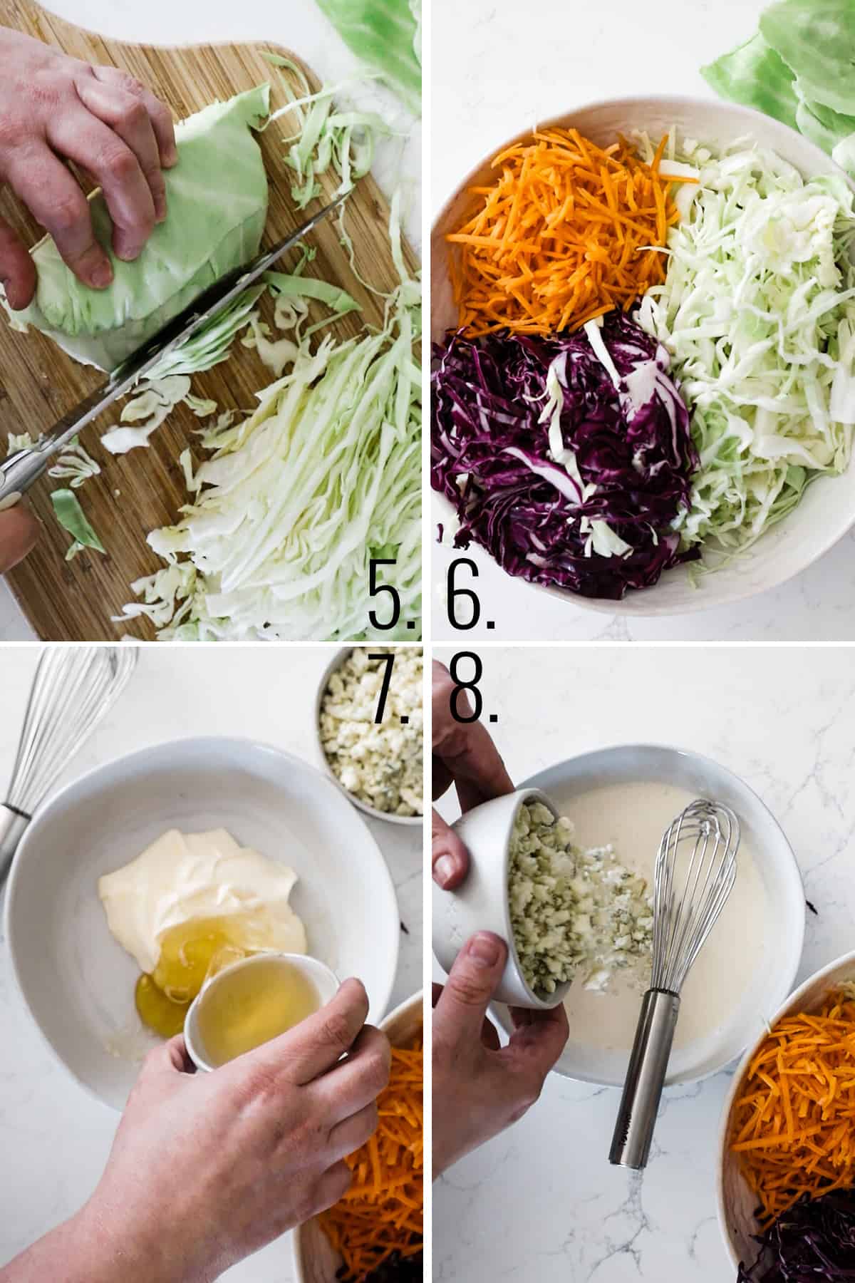 How to make coleslaw.