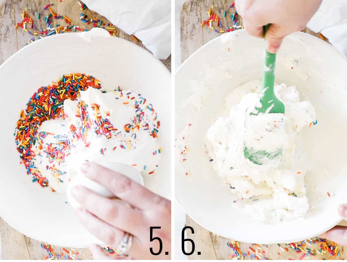 How to make cake batter dip.