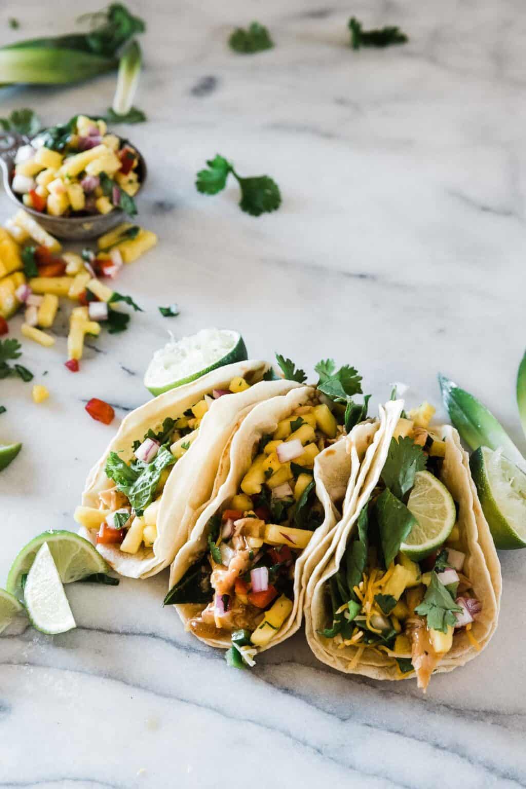 Teriyaki Chicken Tacos - Oh So Delicioso