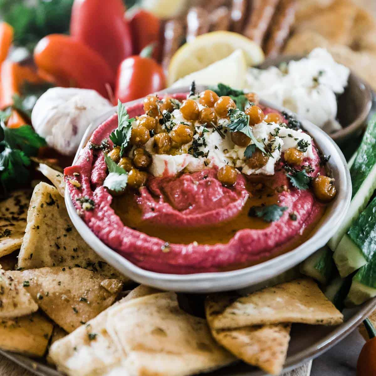 The BEST Beet Hummus Oh So Delicioso
