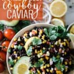Cowboy Caviar Recipe Pinterest Image.