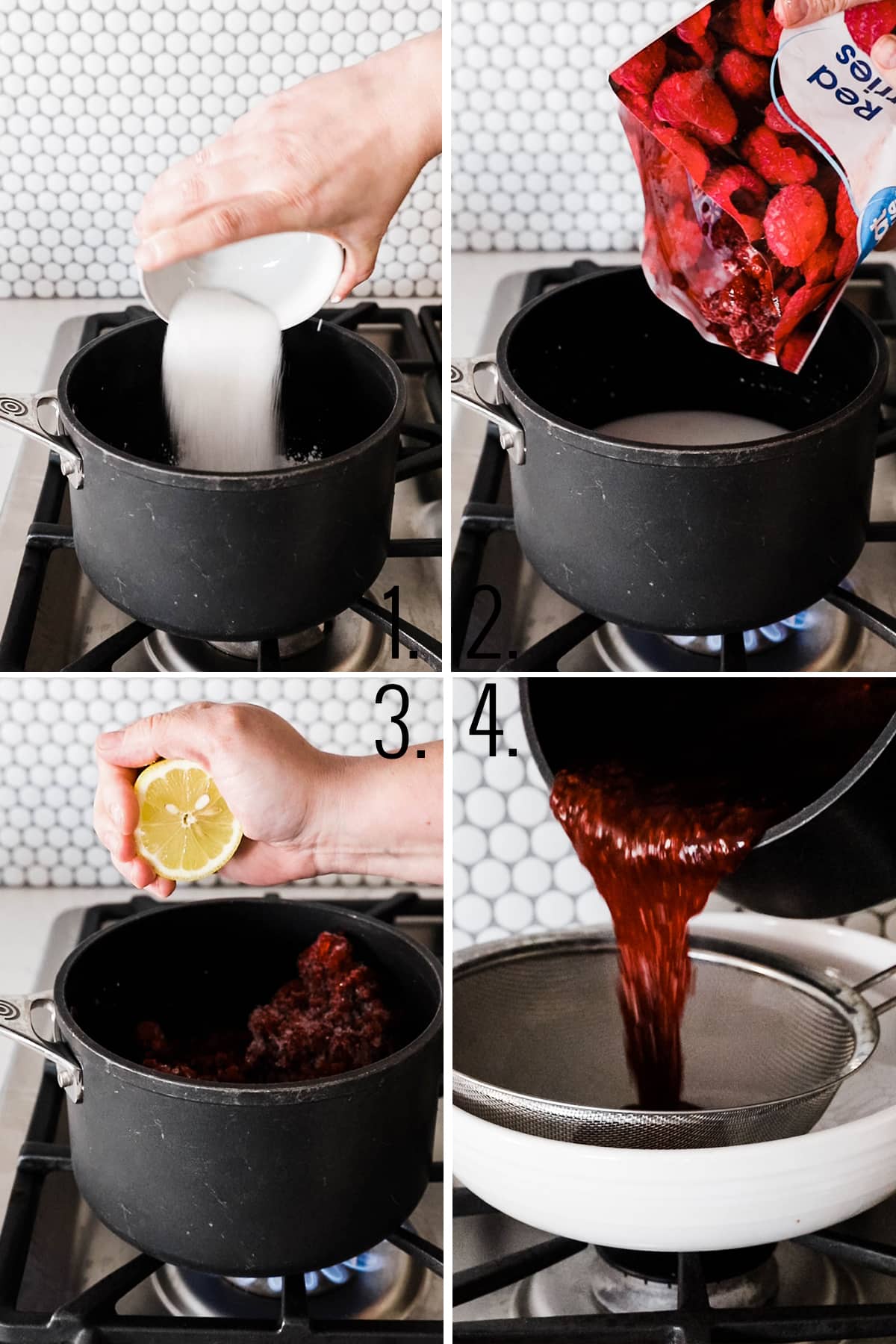How to make raspberry filling.