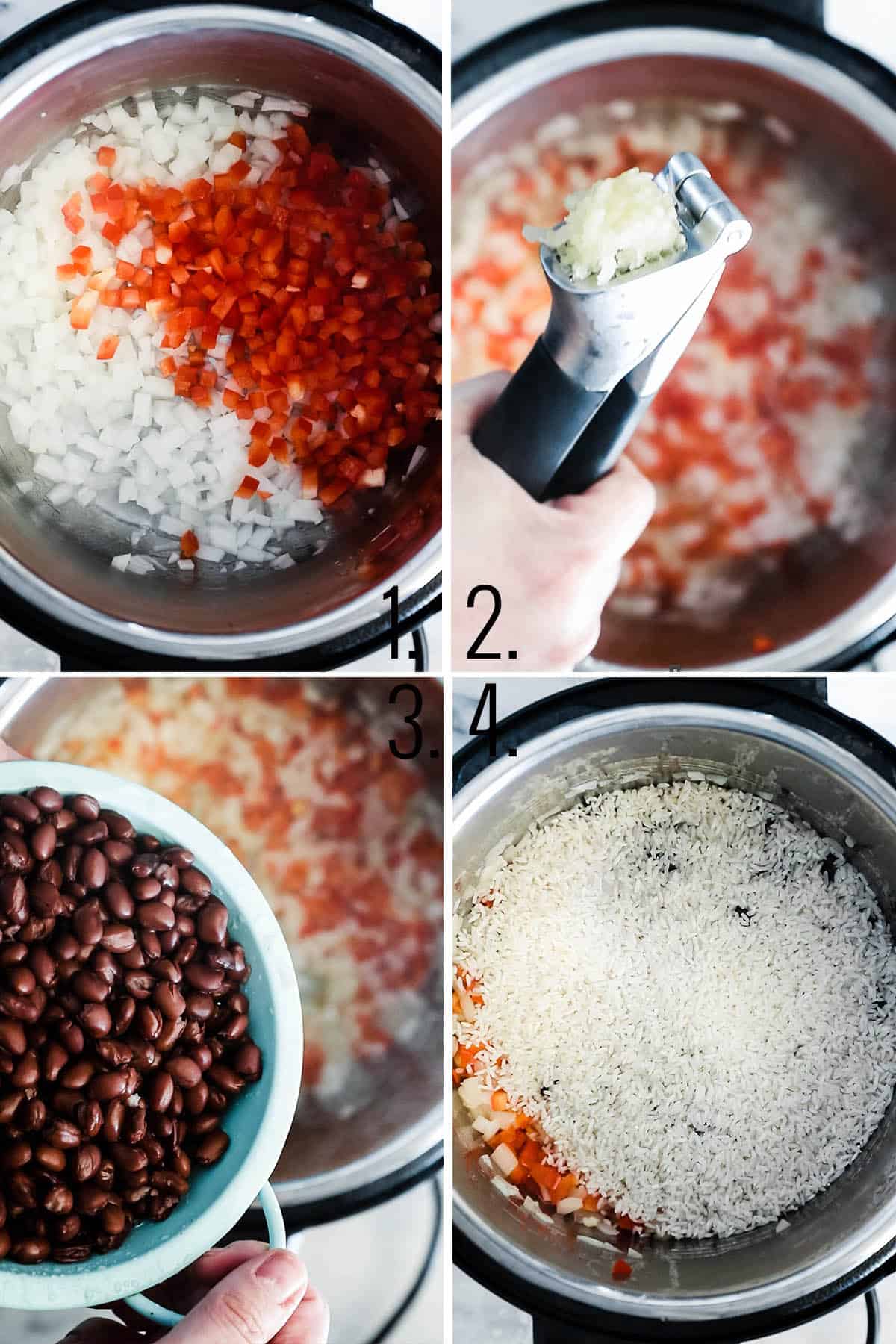 How to make Caribbean rice and beans in the instant pot.
