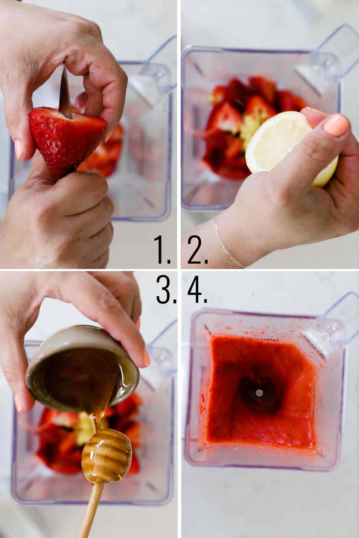 How to make a fruit puree.