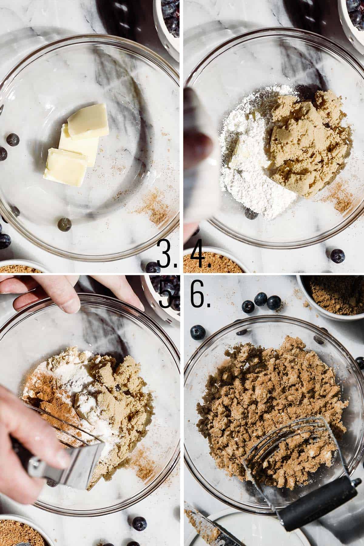 How to make a streusel topping.