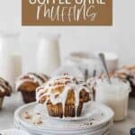 Coffee cake muffin Pinterest image.