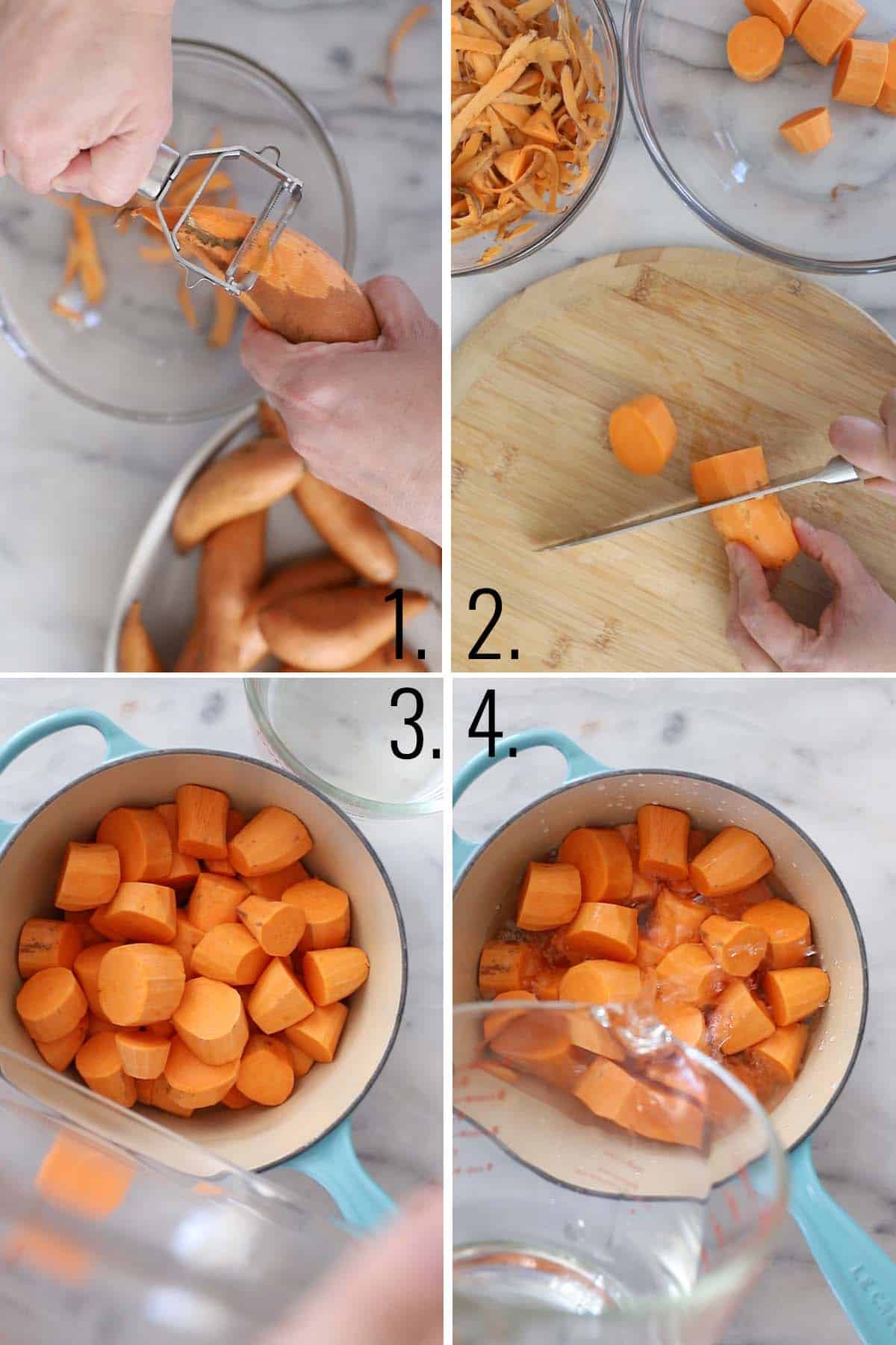 How to prepare to make sweet potato casserole.