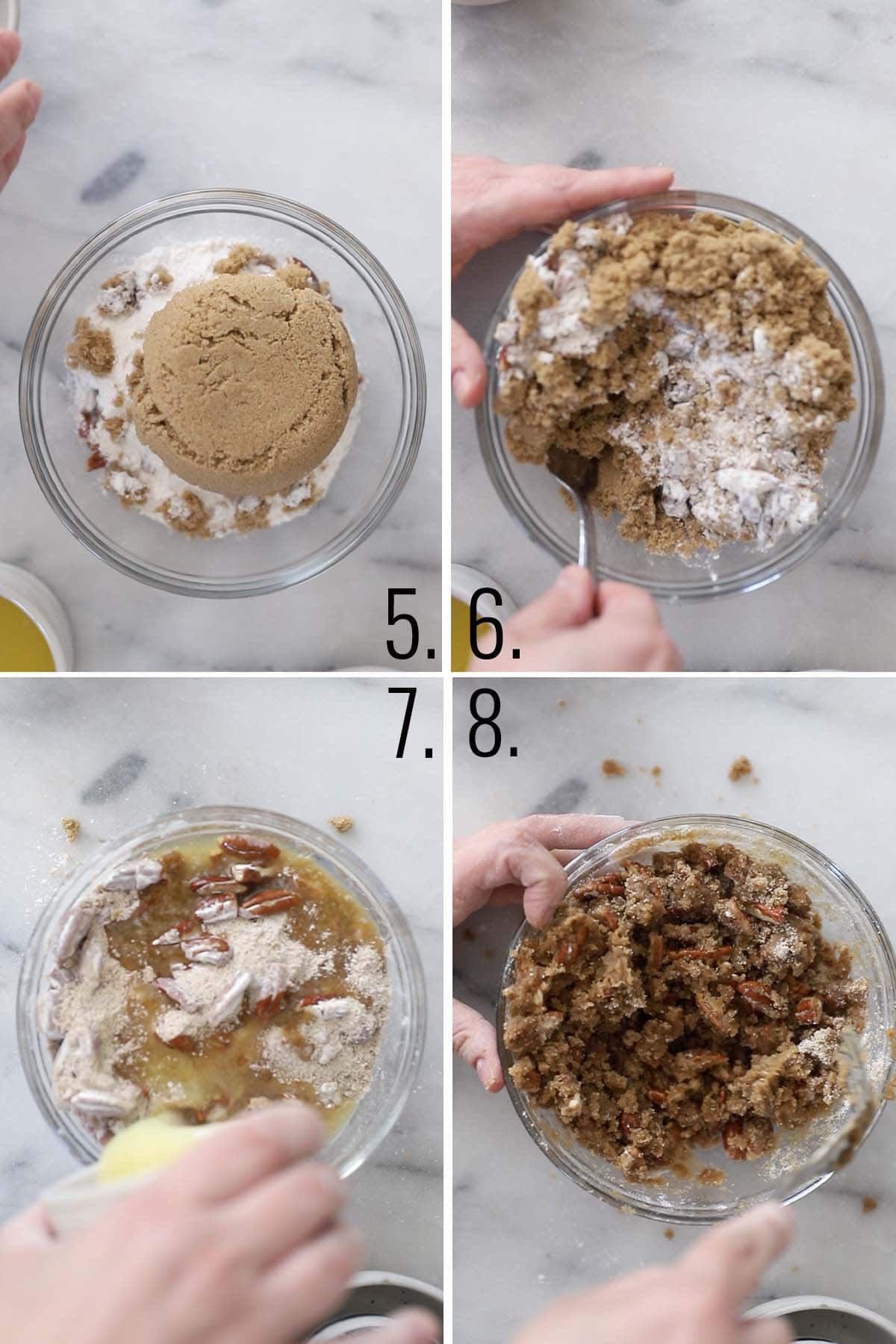 How to make a pecan topping.