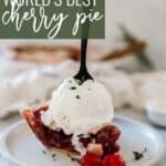 How to make cherry pie Pinterest image.